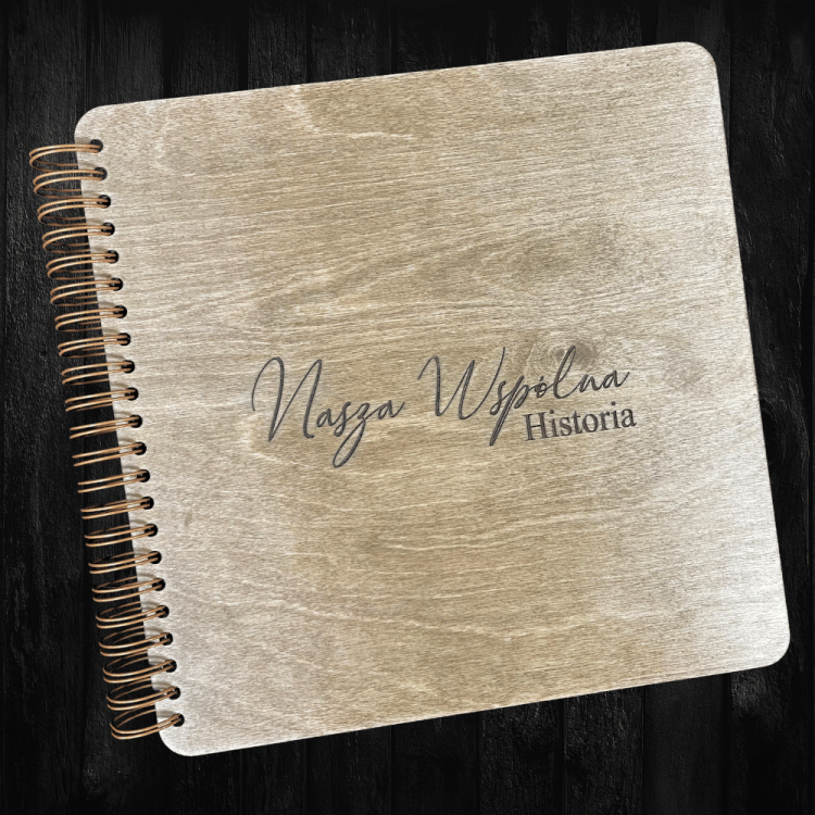 Drewniany album na zdjęcia seria Wehikuł Czasu XXL.png