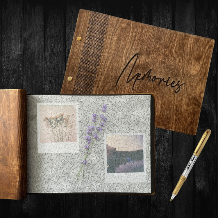 Drewniany album na zdjęcia seria Mellizo skleplesnakraina.pl.png